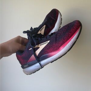 Brooks Women's Ghost 16 running shoe Peacoat/Raspberry/Apricot